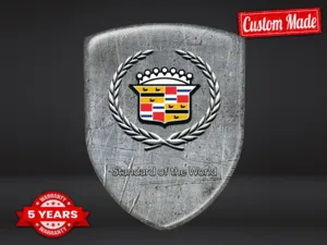 Cadillac Emblema Cupola Premium Lusso Adesivi Eleganti